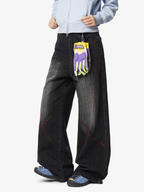 HardPan - Contrast Hasso Stitching Cotton Denim Jeans