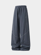 Frostspire - Contrast Cross-Line Adjustable Paratrooper Pants