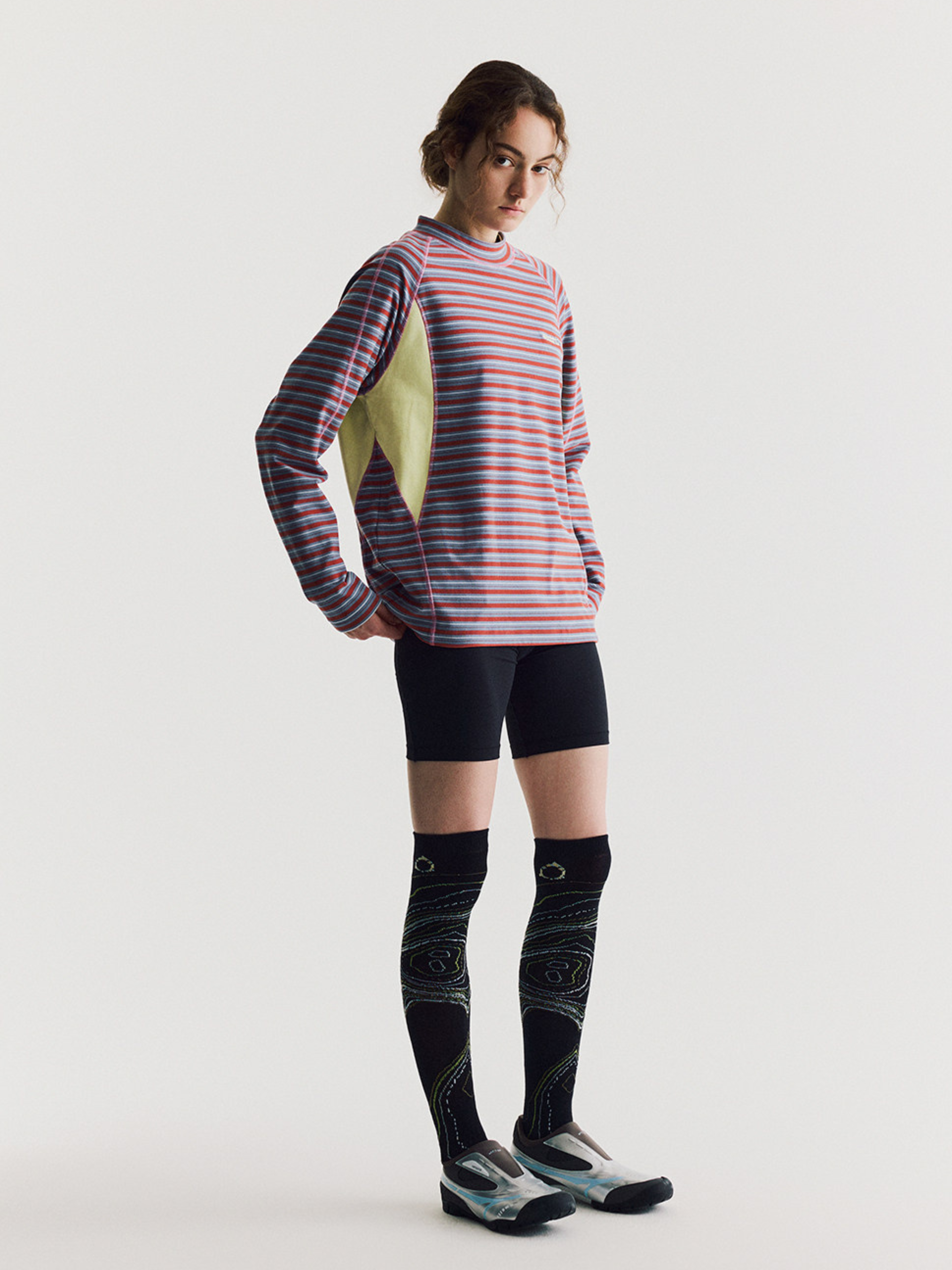 Hallowfall - Unisex Breathable Colorblock Striped Thermal Long Sleeve