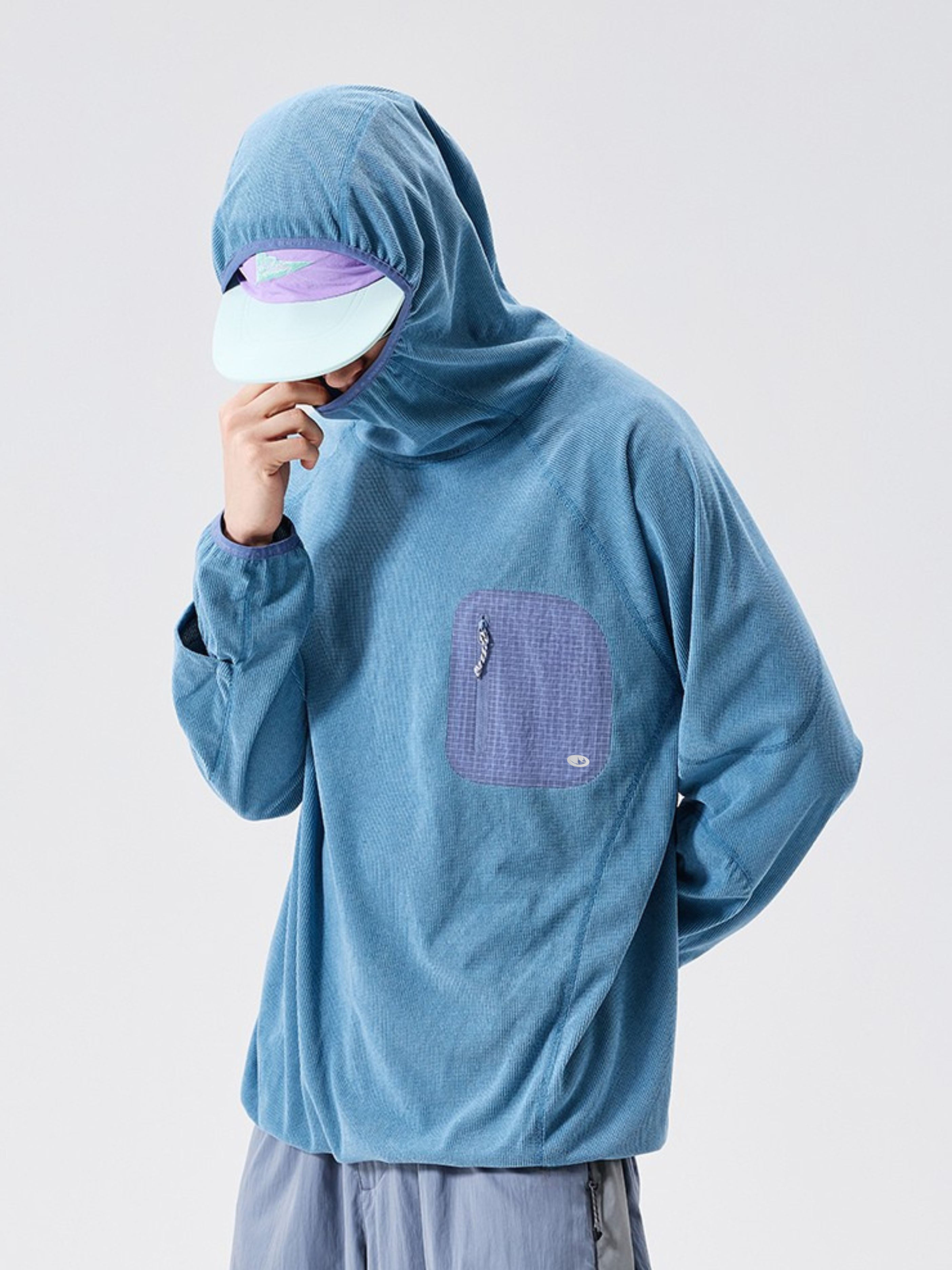 Crag - Moisture-Wicking High Neck Hoodie Base Layer