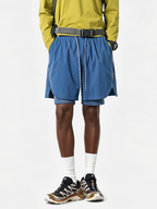 Trekker - Men's Lightweight Color-Block 2-in-1 Athletic Shorts