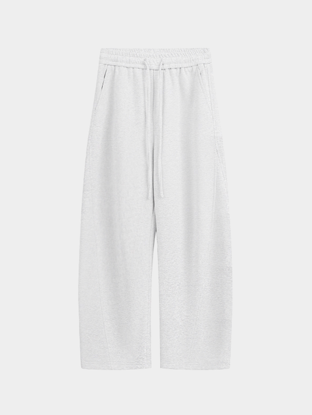 FrostDeck - Curved Seam Straight-Leg Wide Sweatpants
