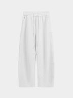 FrostDeck - Curved Seam Straight-Leg Wide Sweatpants