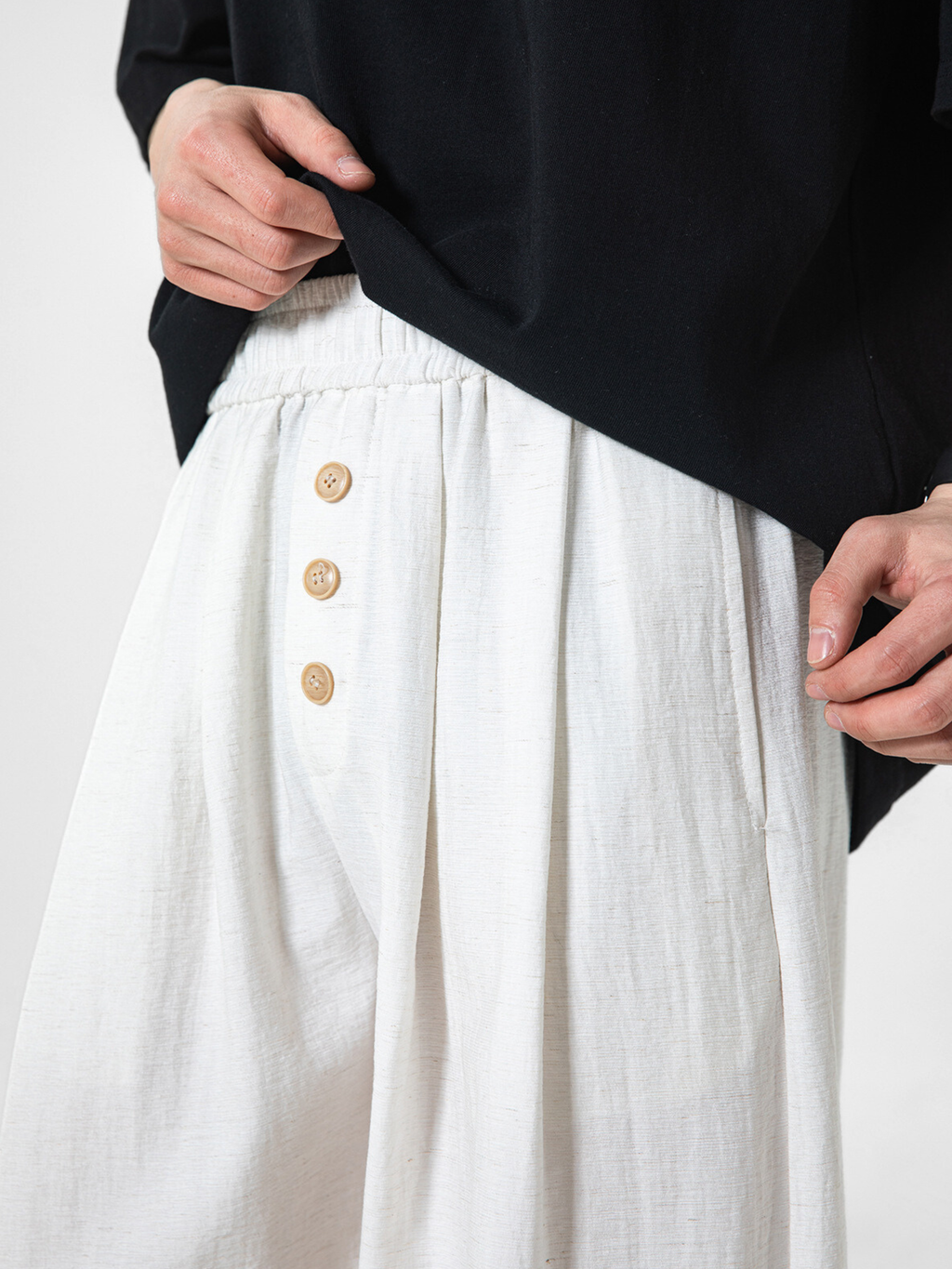 Forestfall - Men's Button-Detail Relaxed Straight-Leg Pants