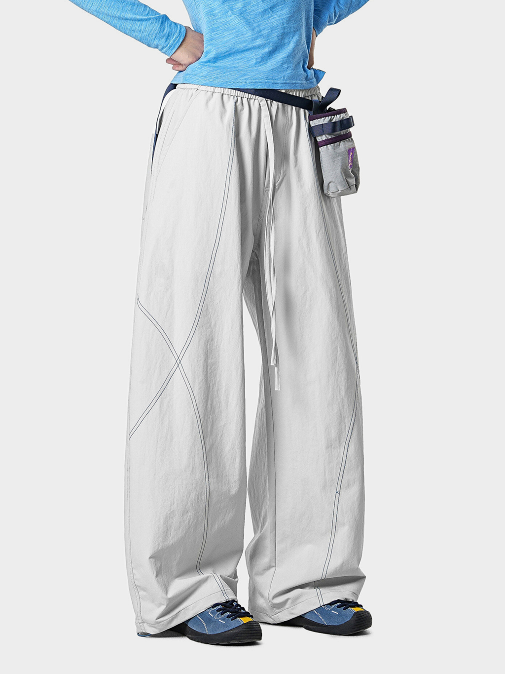 Stormrush - Contrast-Stitch Water-Repellent Paratrooper Pants