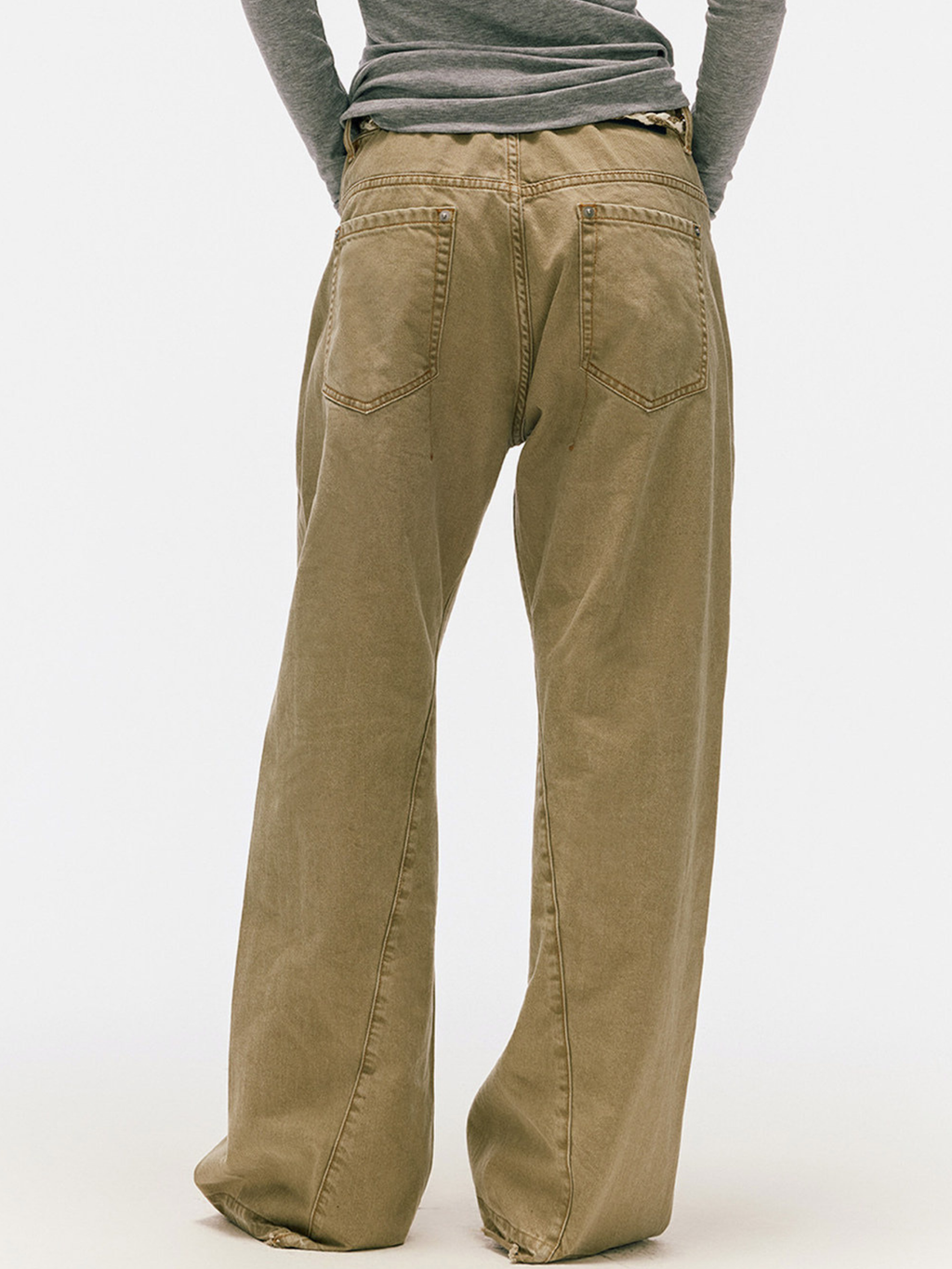 FreeSpirit - Unisex Slub Cotton Curved-Leg Pants