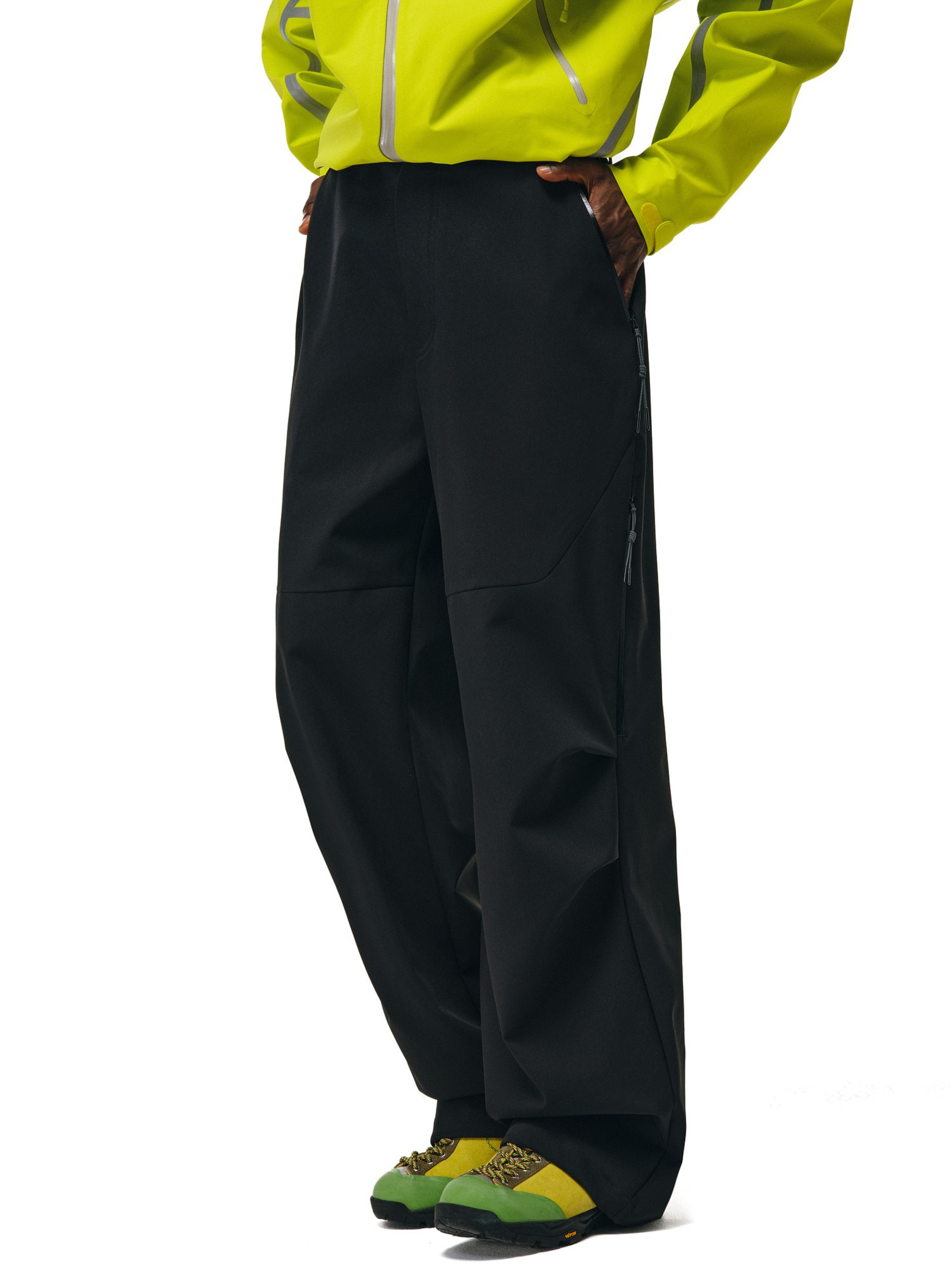 Stormlore - Men's Water-Repellent Draped Zip Straight-Leg Pants