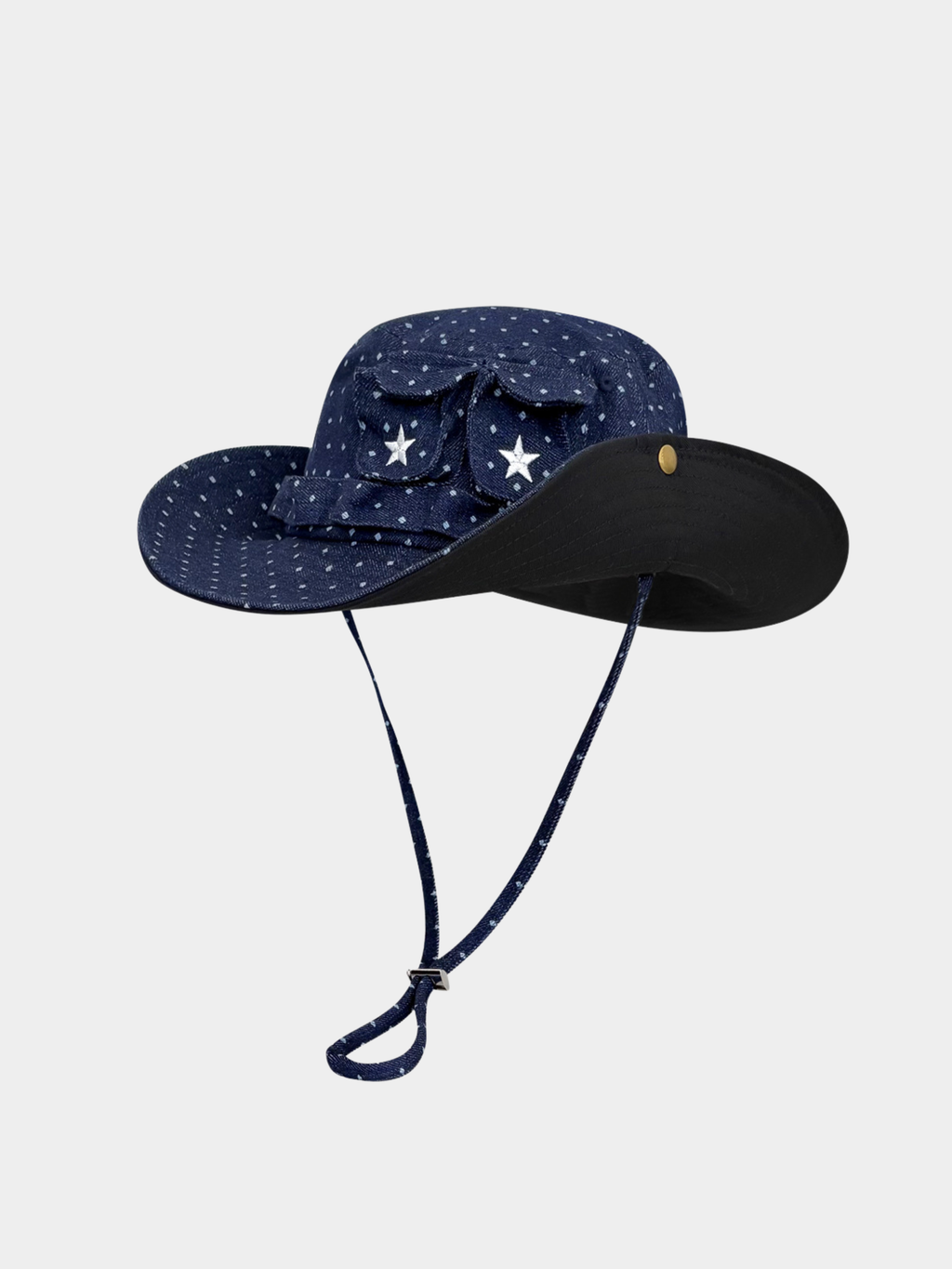 Duneflare - UPF50+ Protection Polka Dot Embroidered Utility Bucket Hat