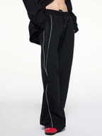 Thunderclaw - Unisex Reflective Stripe Straight-Leg Jogger Pants