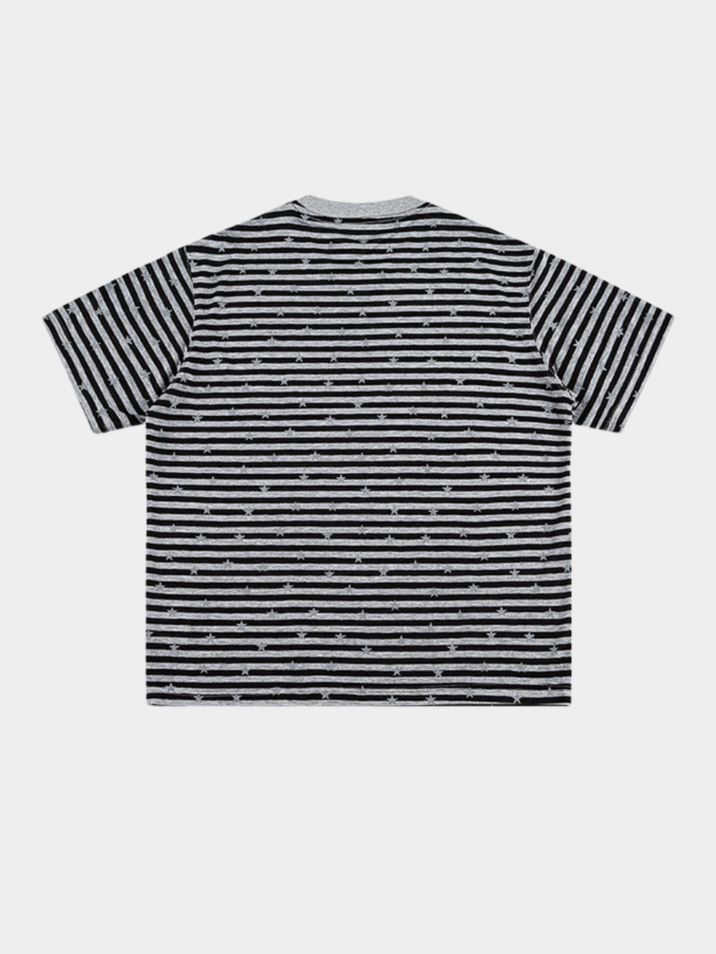 Ashdrift - Unisex Striped Star Lyocell Short Sleeve T-Shirt