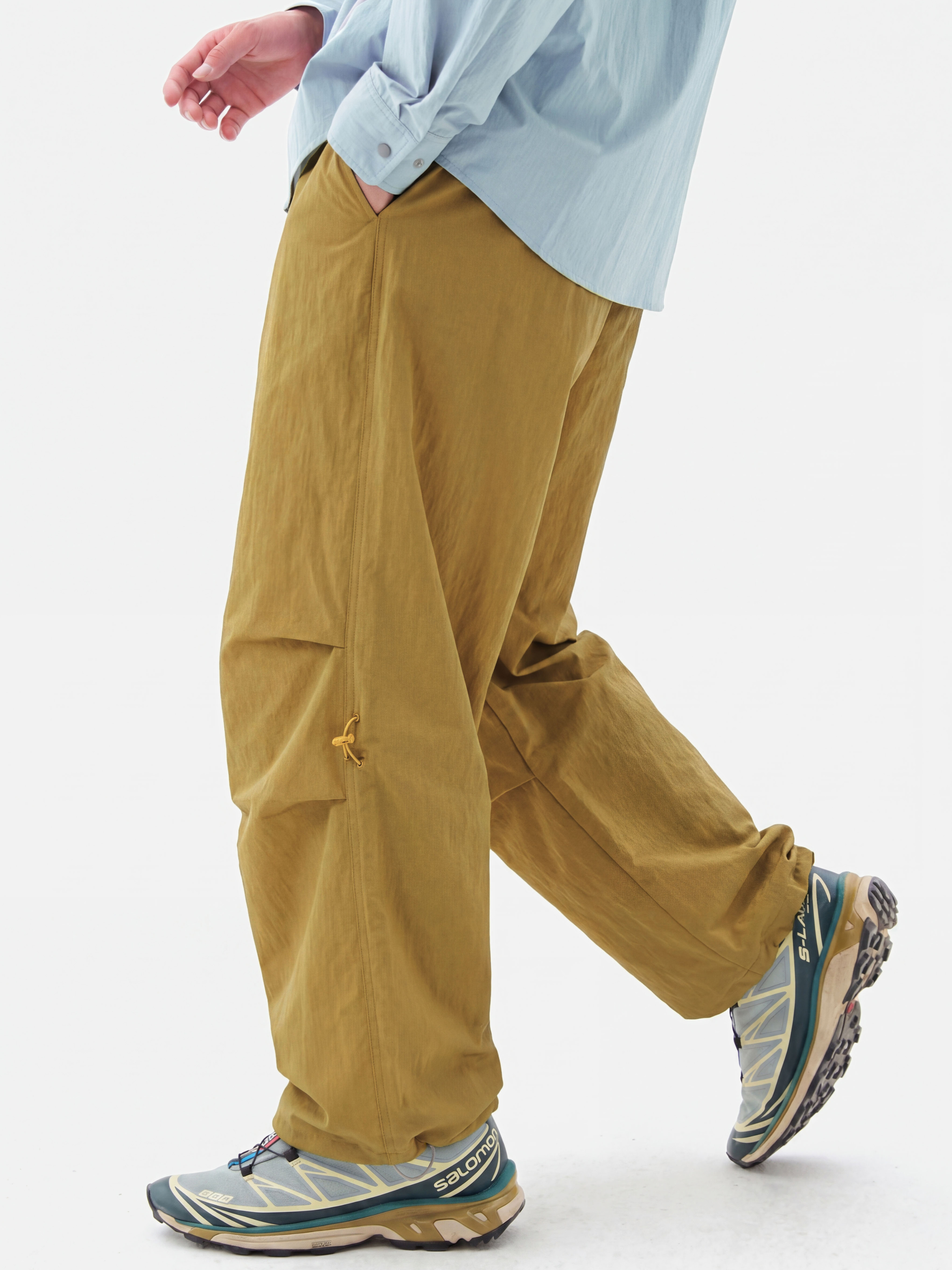 BaseGrill - Men's Quick-Dry Lightweight Parachute Pants