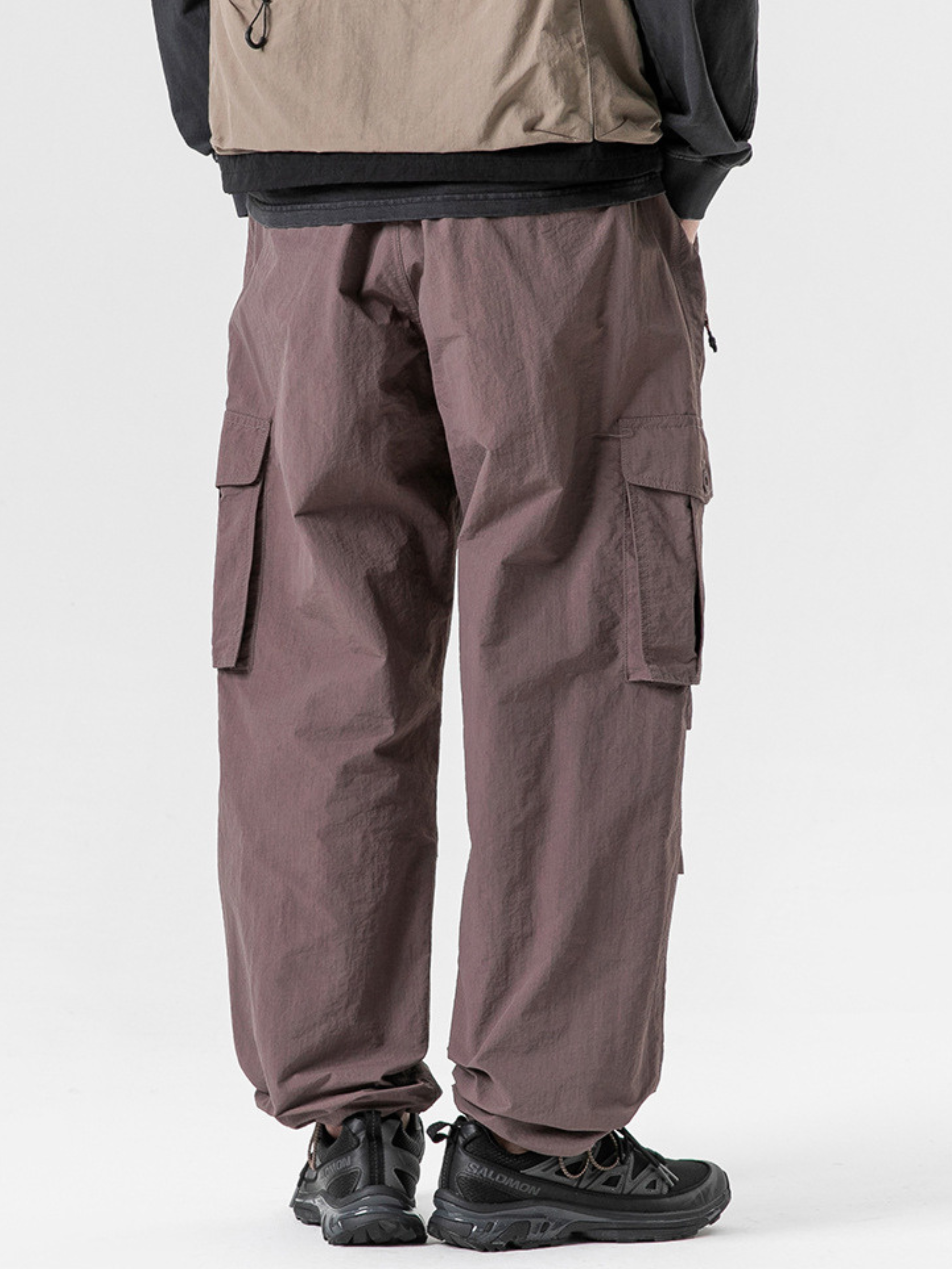 FoxPort - Unisex Loose Fit Fleece-Lined Paratrooper Pants
