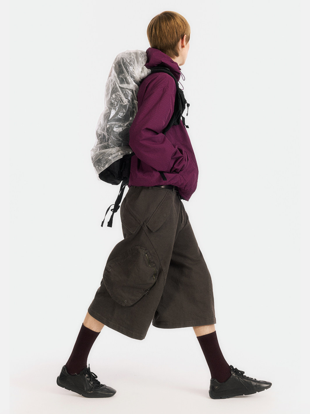 Overcast - Men's Adjustable Multi-Pocket Curved Cropped Pants