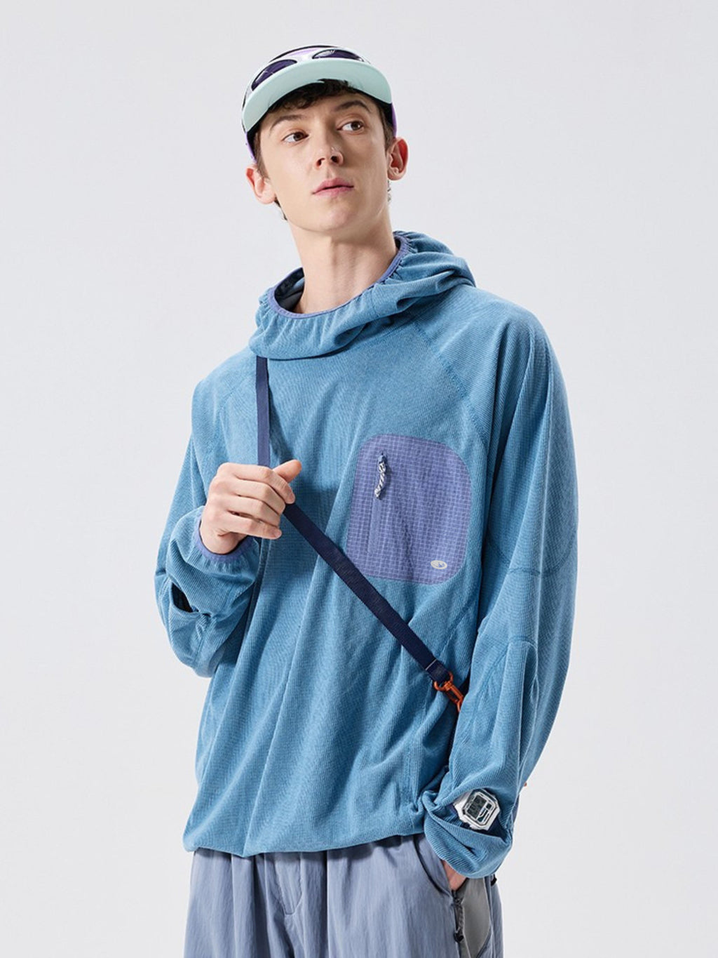 Crag - Moisture-Wicking High Neck Hoodie Base Layer