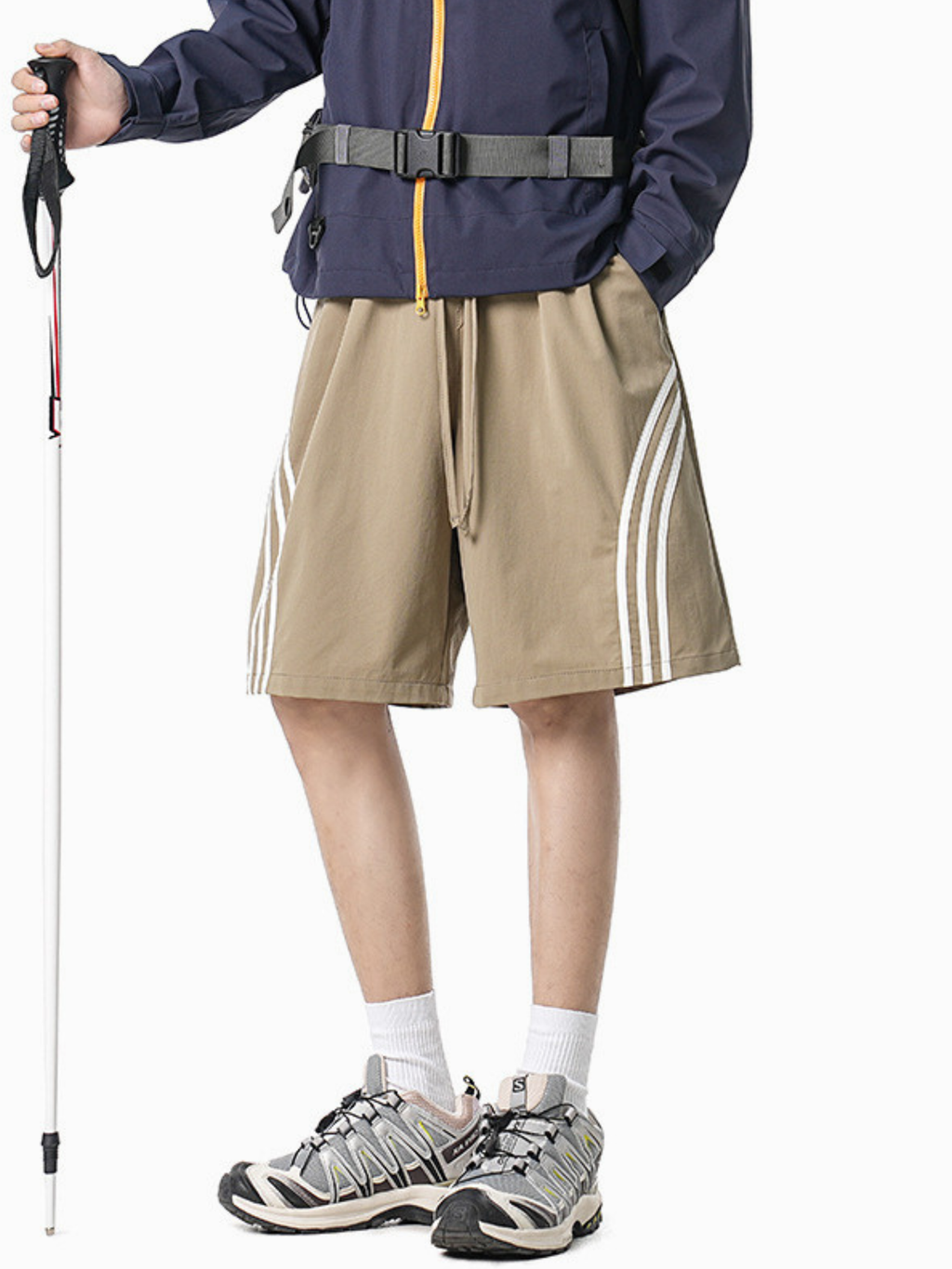 Plackart - triped Lightweight Breathable Shorts
