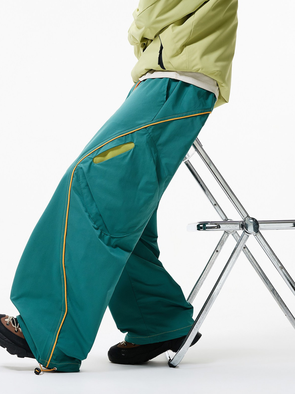 Firesurge - Unisex Contrast-Panel Water-Repellent Paratrooper Pants