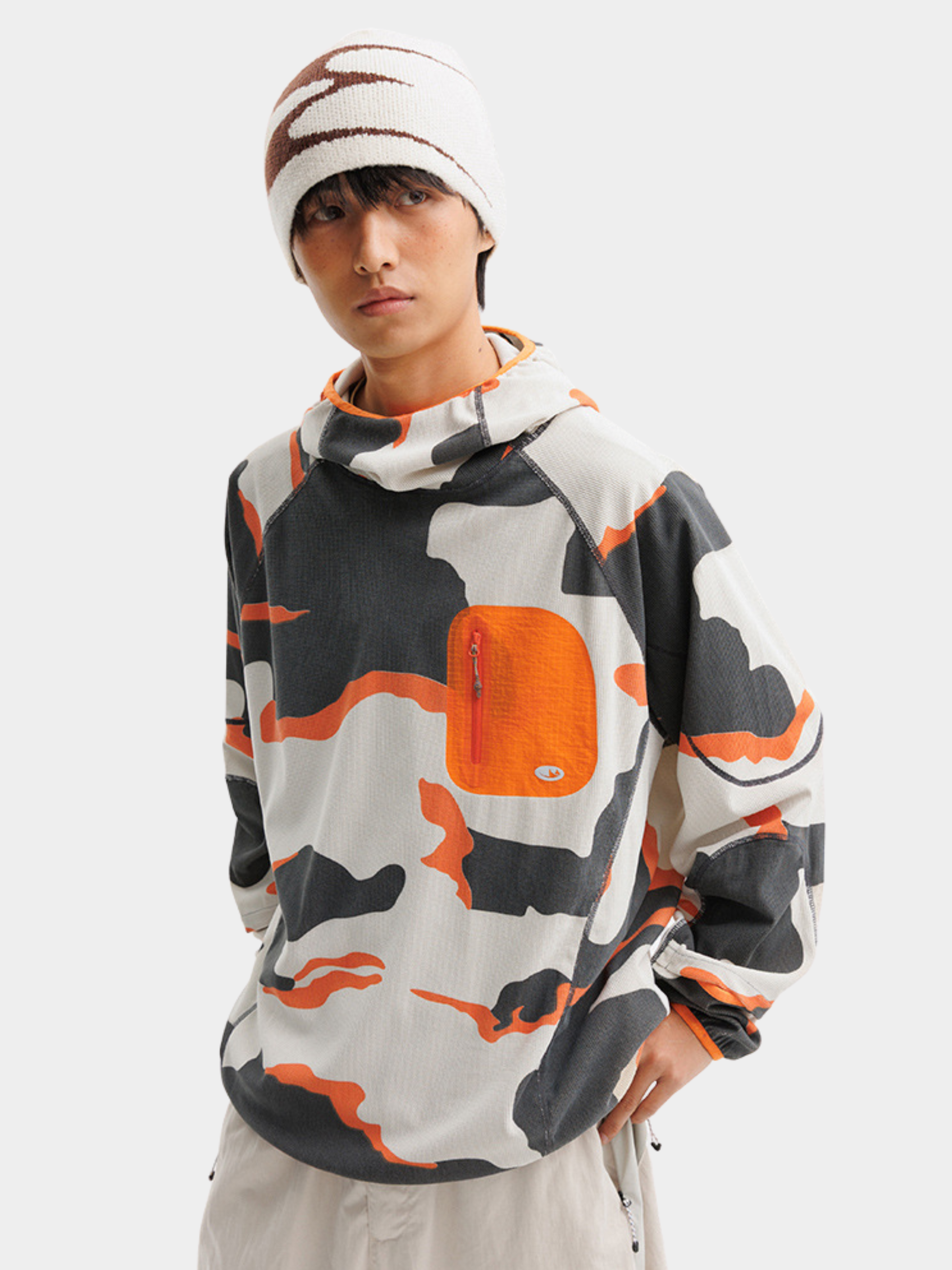Crag - Moisture-Wicking High Neck Hoodie Base Layer