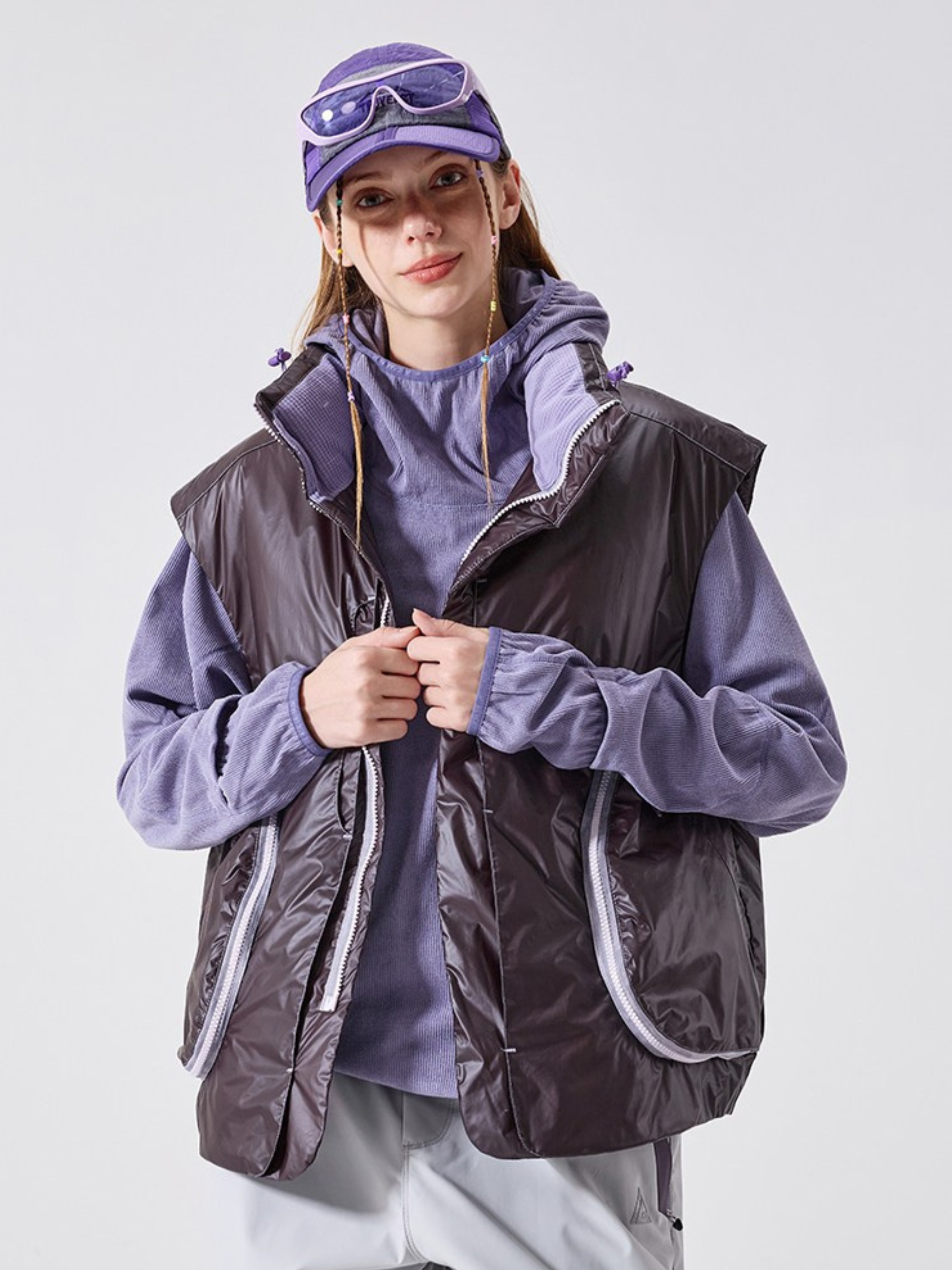 DryWrap - Unisex ColorShift Thermal 90% White Duck Down Vest
