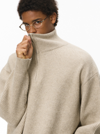 Thistle - Half-Zip High-Neck Knit Sweater
