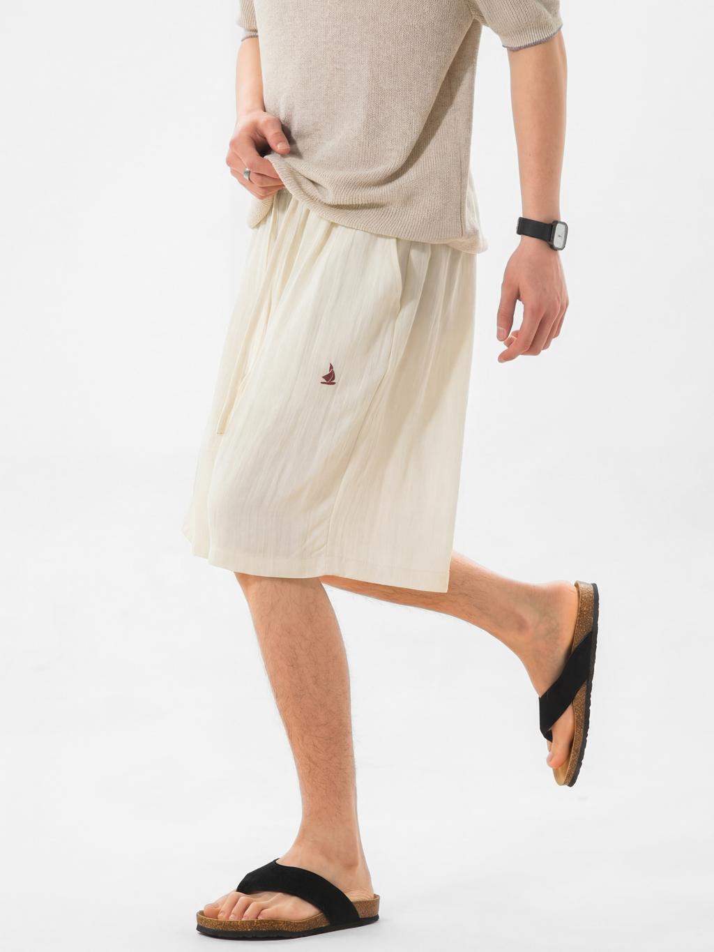 Ironfield - Men's Cooling Linen-Texture Breathable Shorts