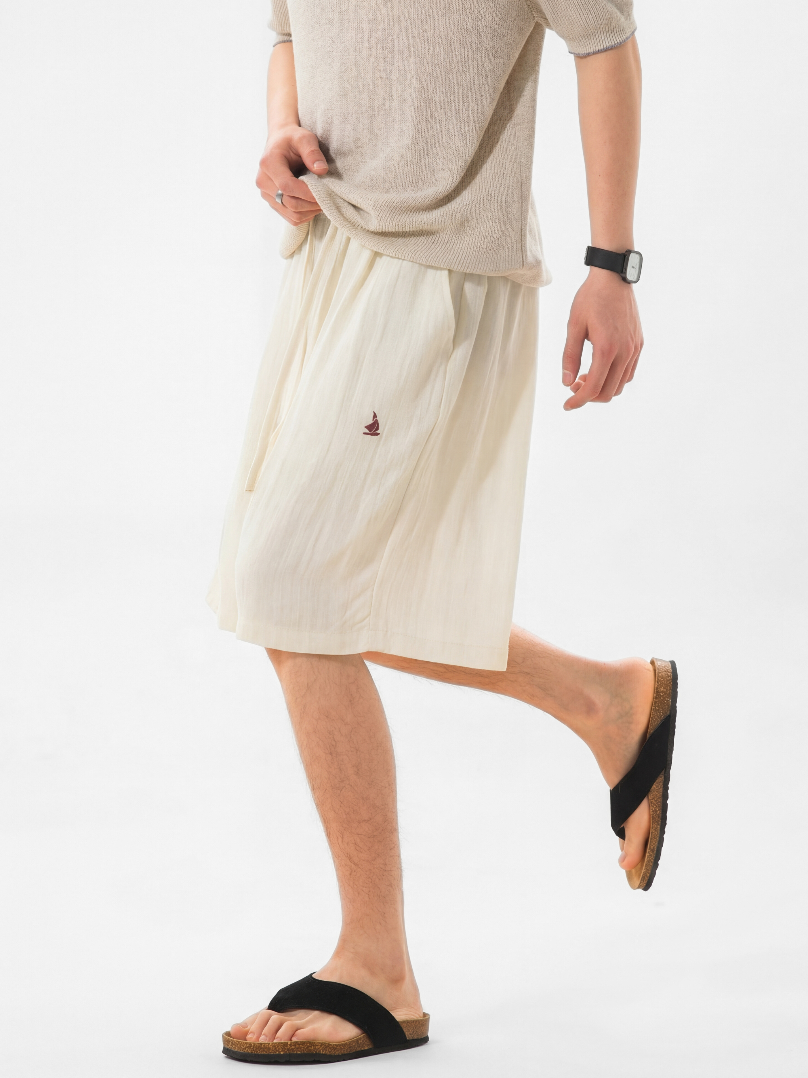 Ironfield - Men's Cooling Linen-Texture Breathable Shorts