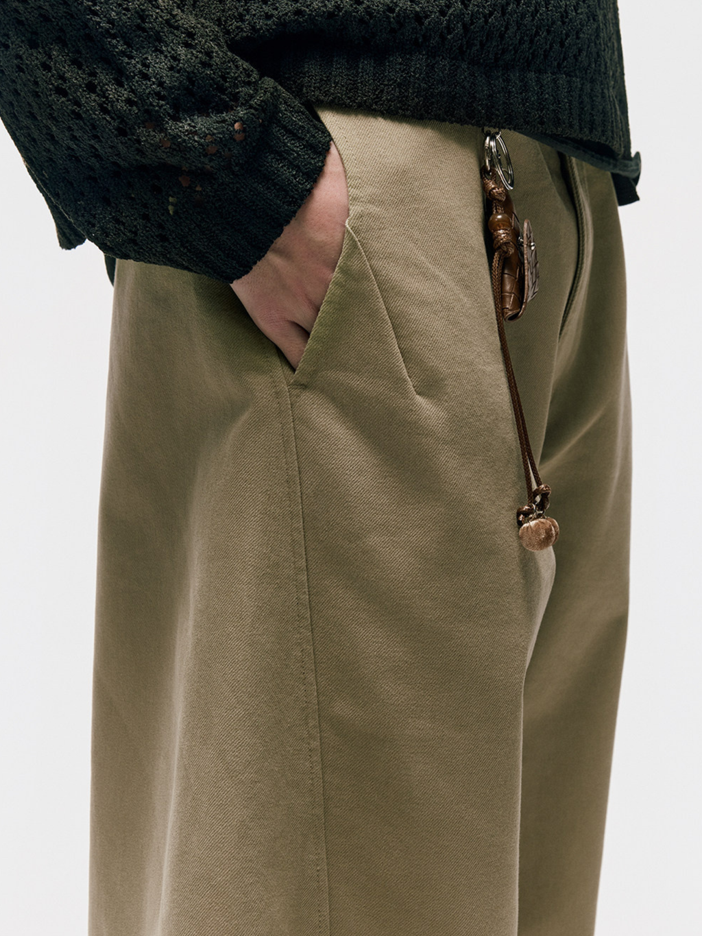 SandDune - Unisex Pleated Curved-Leg Utility Pants