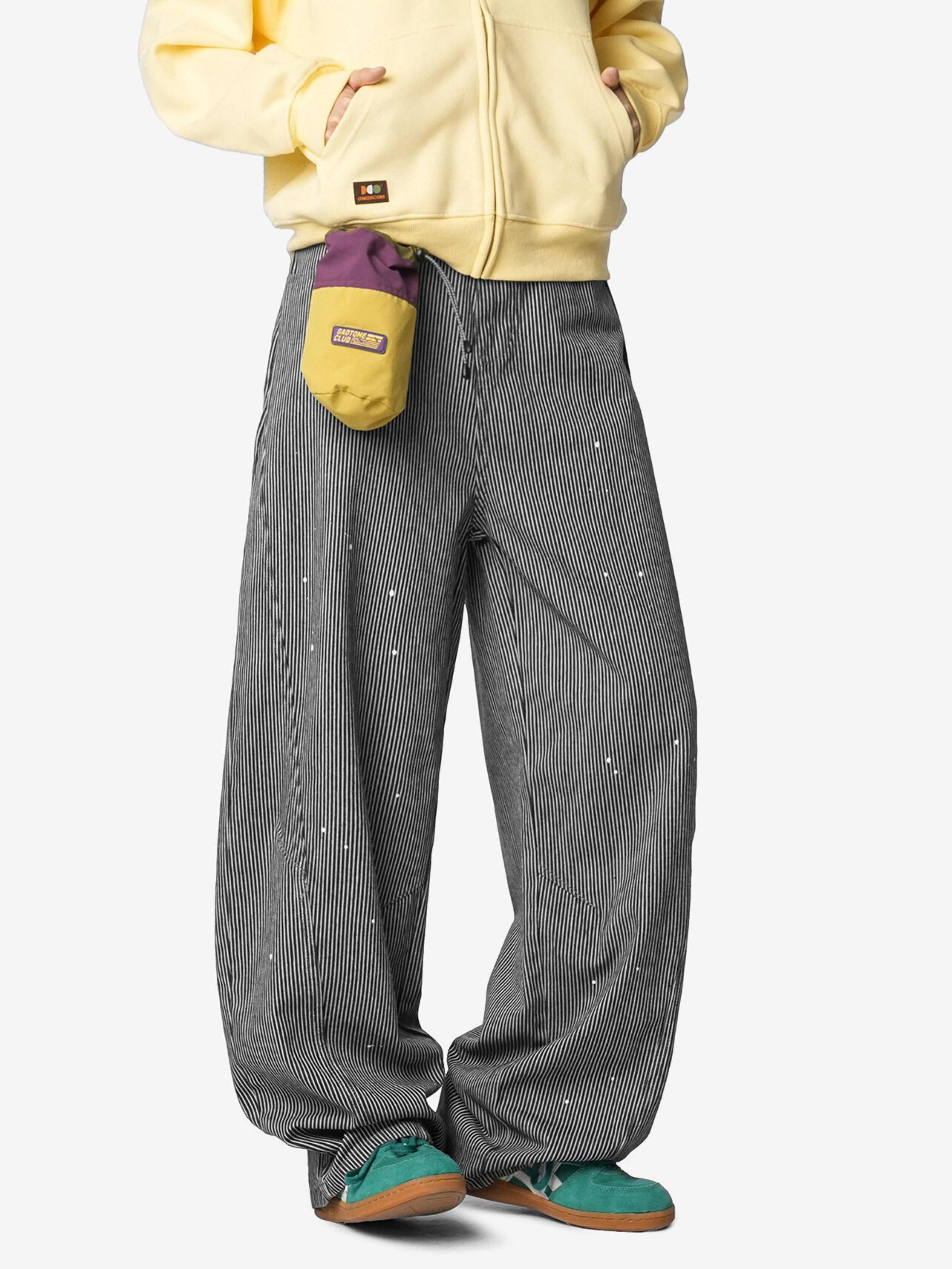 Highclimb - Striped Straight-Leg Pants