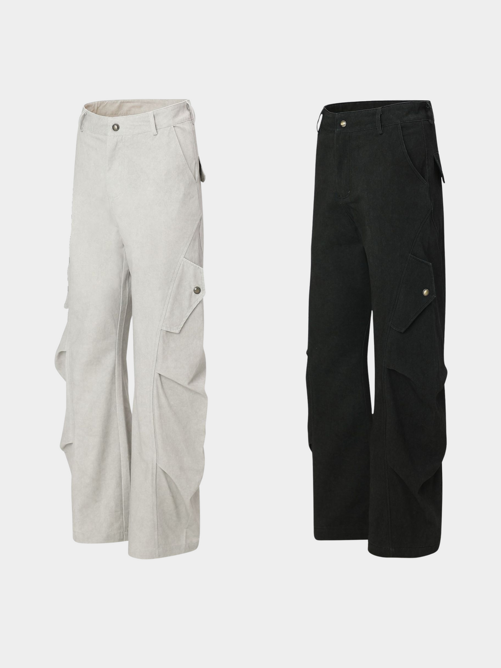 FoxDrop - Unisex Wide-Leg Paratrooper Pants