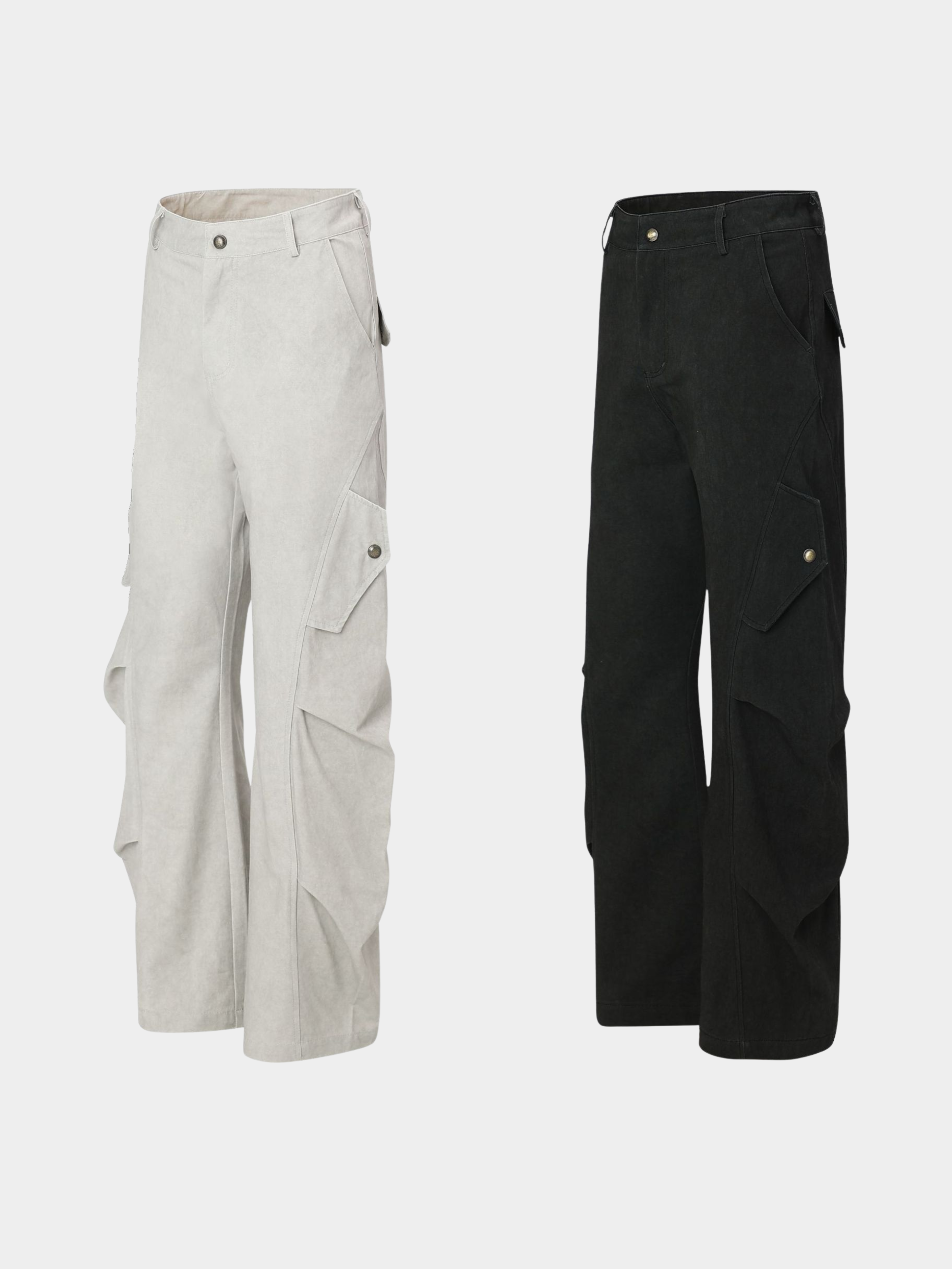 FoxDrop - Unisex Wide-Leg Paratrooper Pants