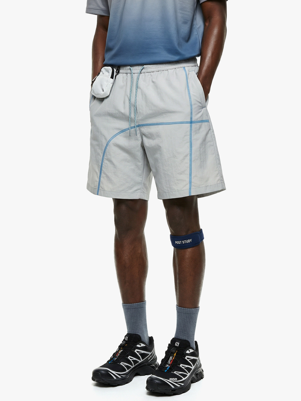 RiseCut - Unisex Contrast Stitch Water-Repellent Utility Shorts