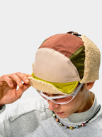 Moonlark - Colorblock Extra Warmth Sherpa-Lined Earflap Hat