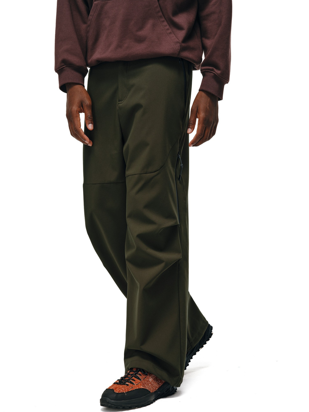 Stormlore - Men's Water-Repellent Draped Zip Straight-Leg Pants
