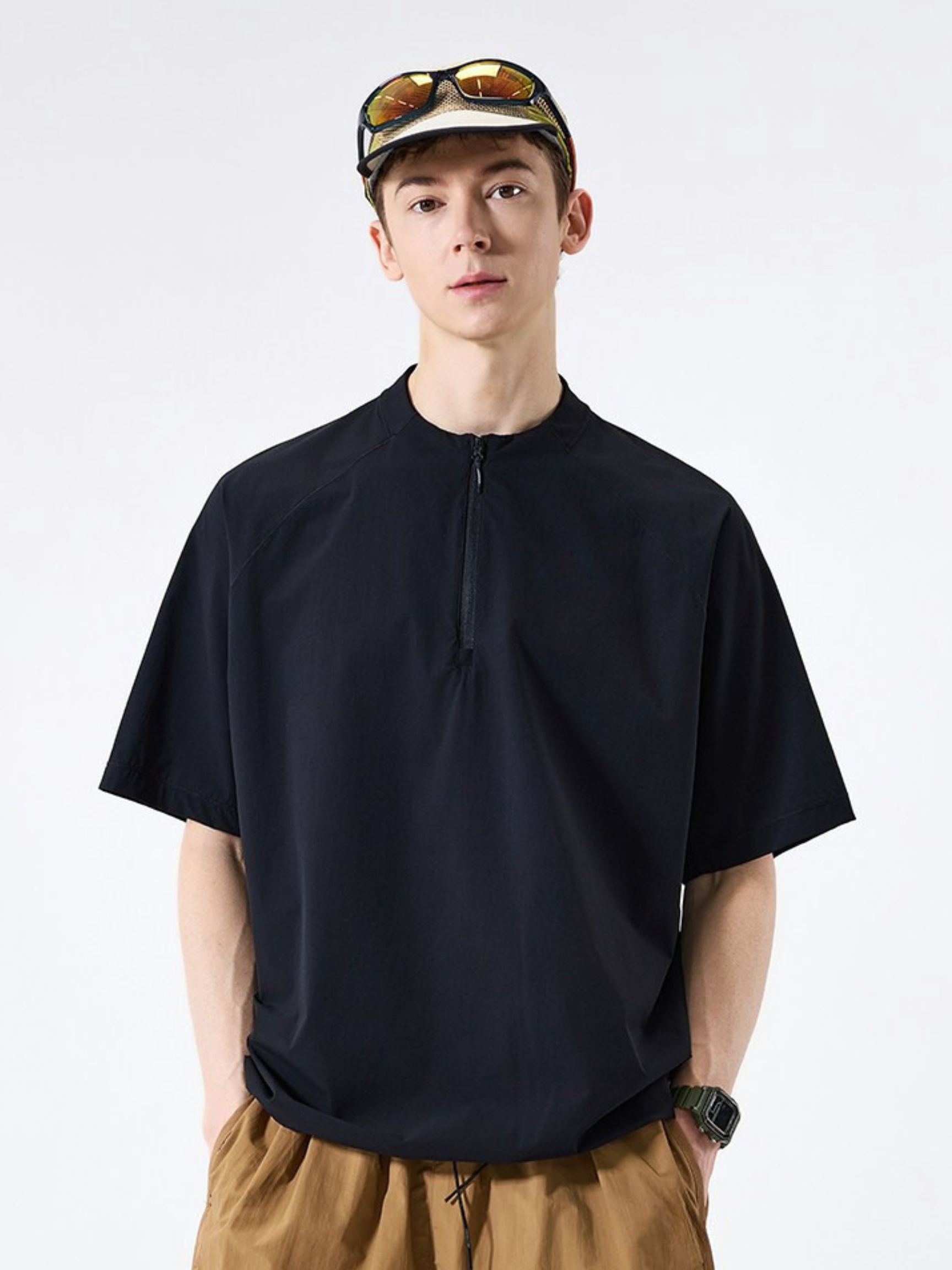 VentFlow - Unisex Moisture-Wicking Half-Zip Quick-Dry T-Shirt