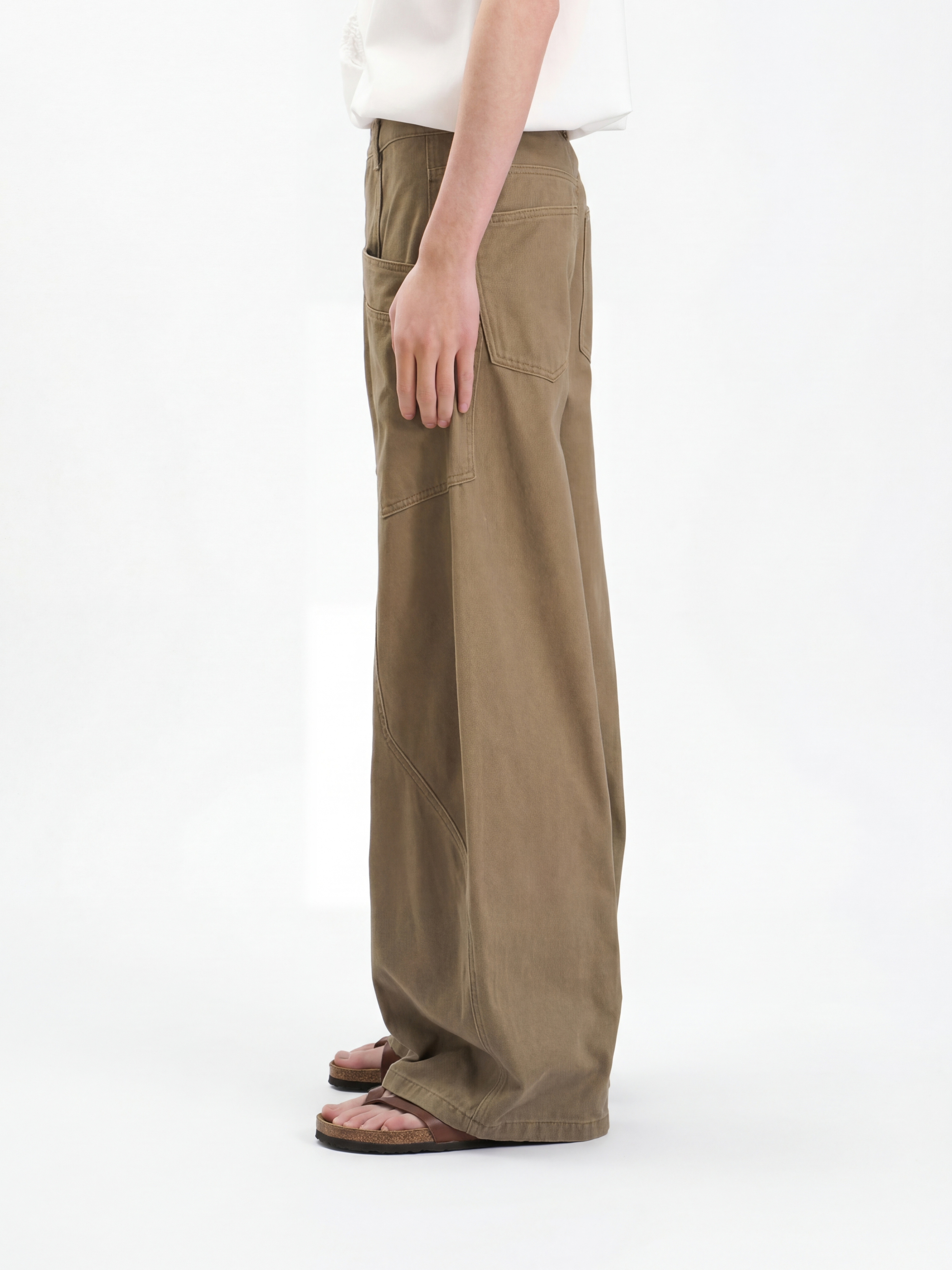 Ironcrest - Men's Washed Cotton Large Pockets Pants