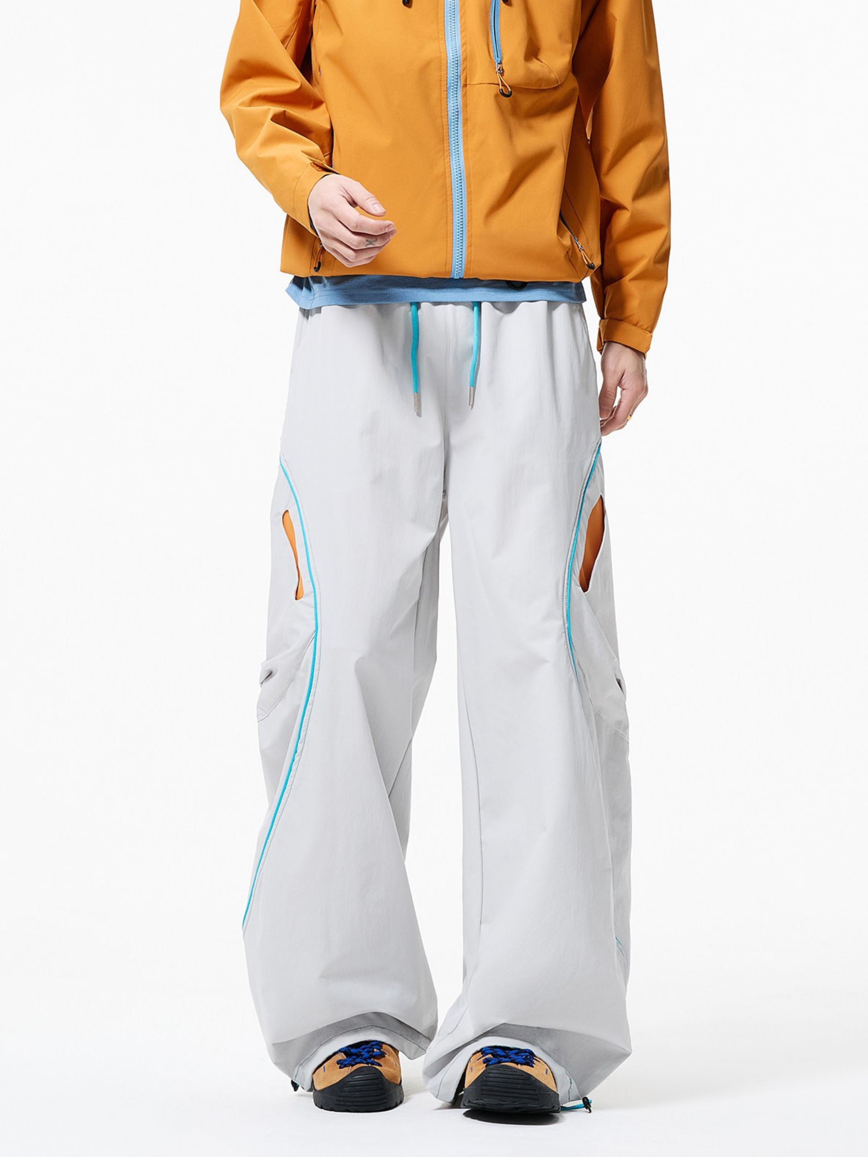 Firesurge - Unisex Contrast-Panel Water-Repellent Paratrooper Pants