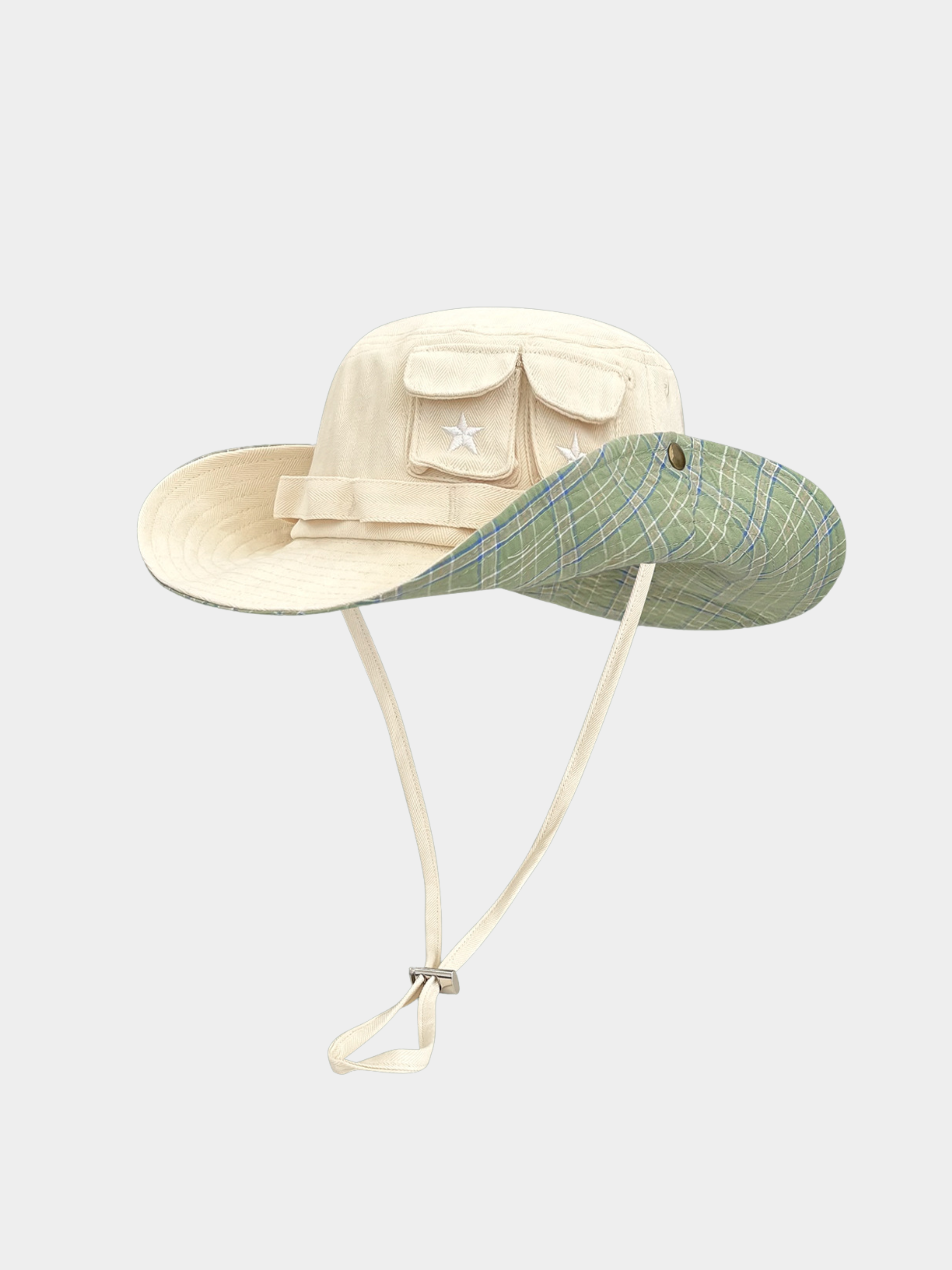 Duneflare - UPF50+ Protection Polka Dot Embroidered Utility Bucket Hat