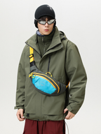 Spirewood - Unisex Water-Repellent 3-in-1 Detachable Hard Shell Jacket