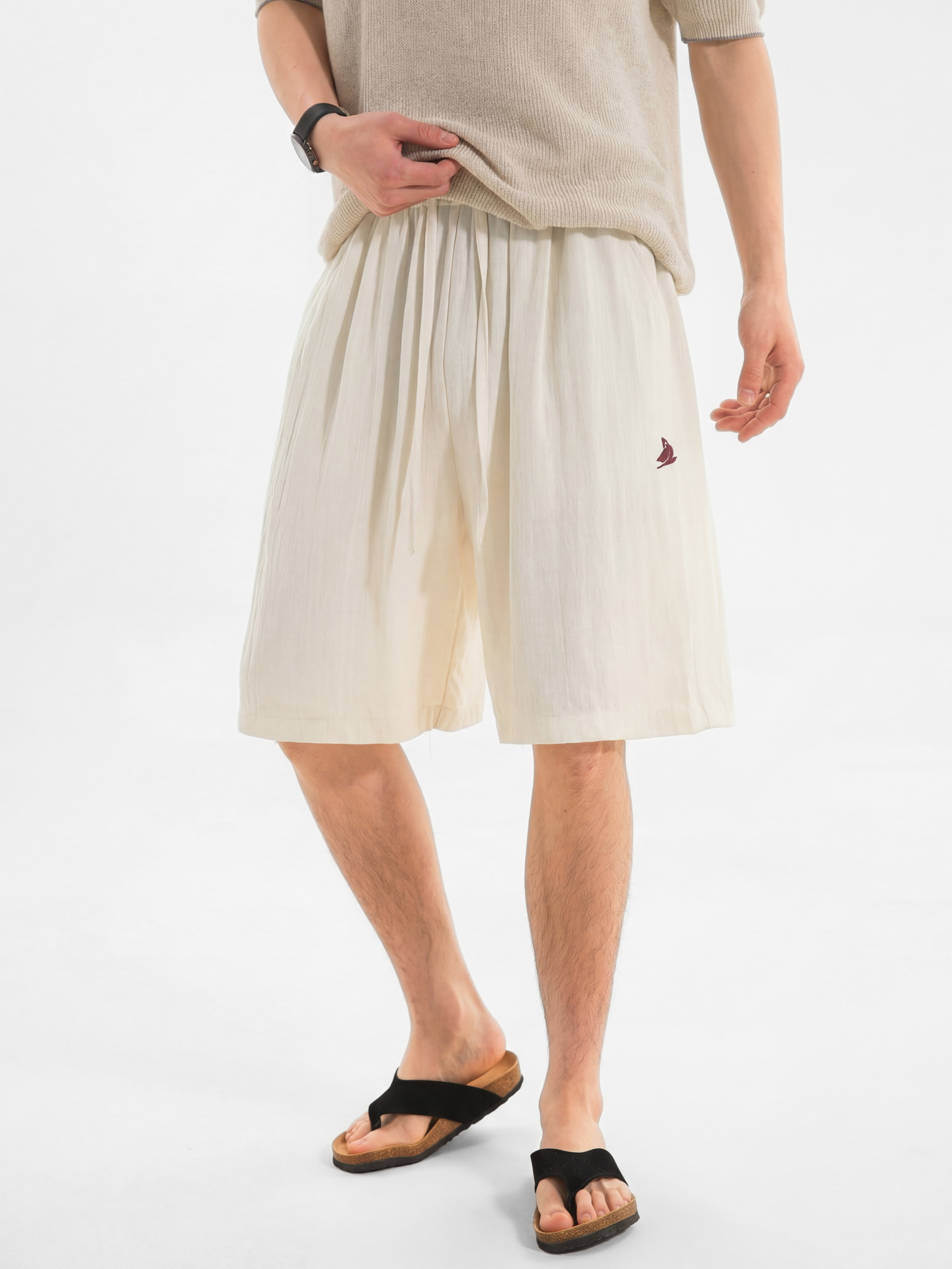 Ironfield - Men's Cooling Linen-Texture Breathable Shorts