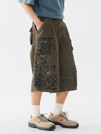 CampStick - Washed Solid Utility Cropped Pants