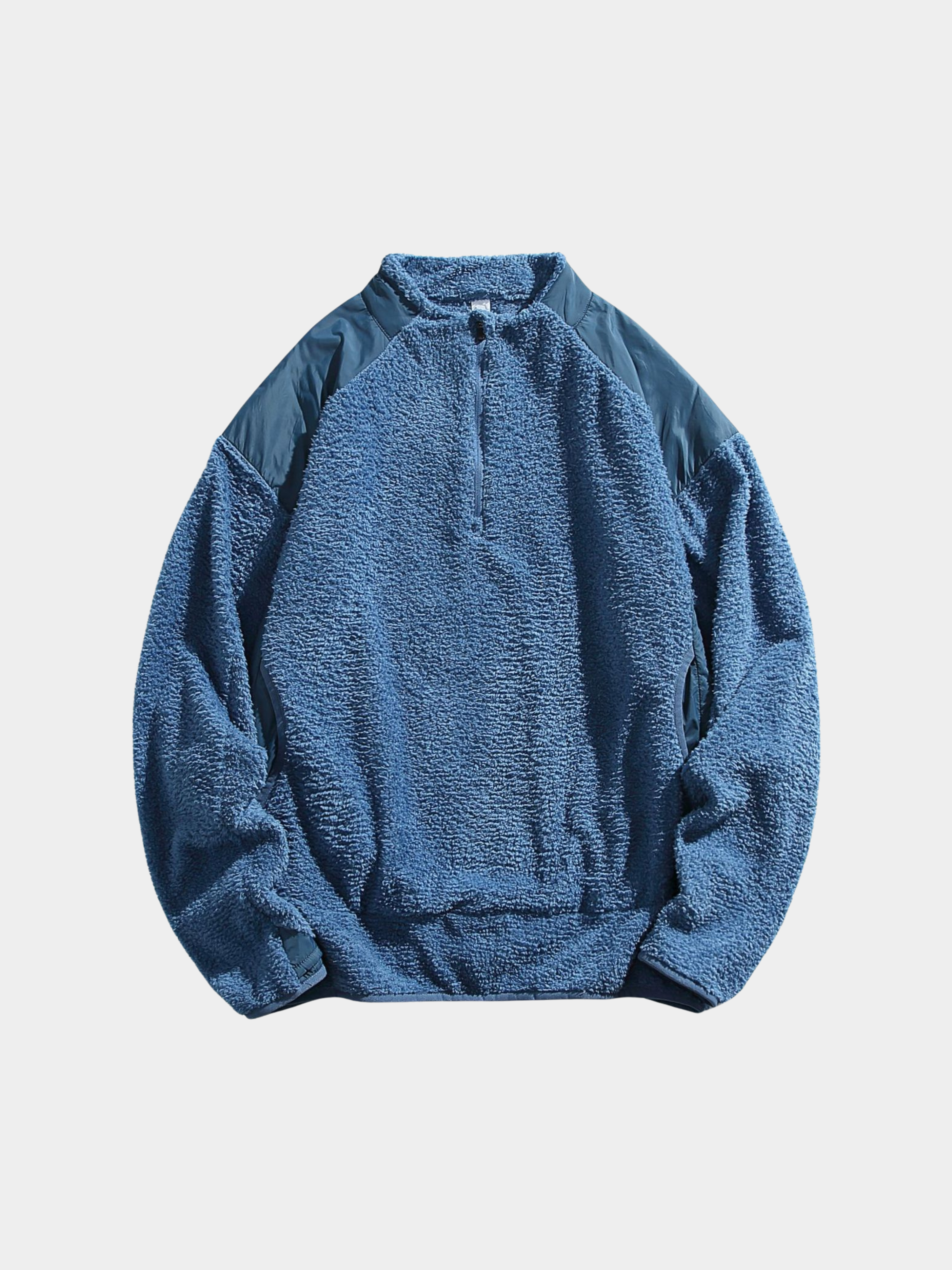 Ashtop - Unisex Thermal Fleece Half-Zip Mock Neck Sweatshirt