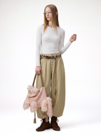 Aura - Faux Suede Cat Shoulder Bag