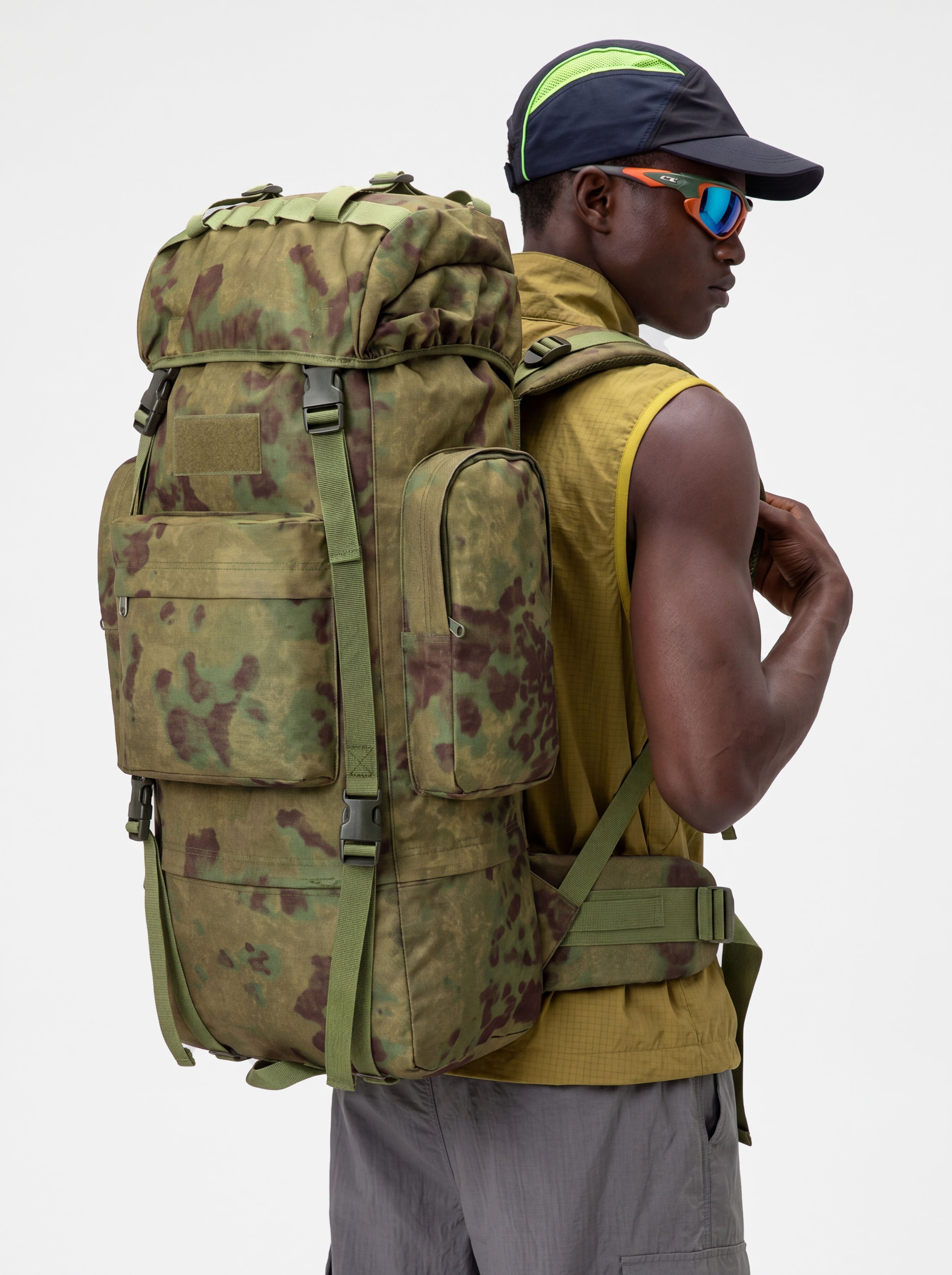 LynxView - Unisex 75L Large Capacity Hiking Backpack