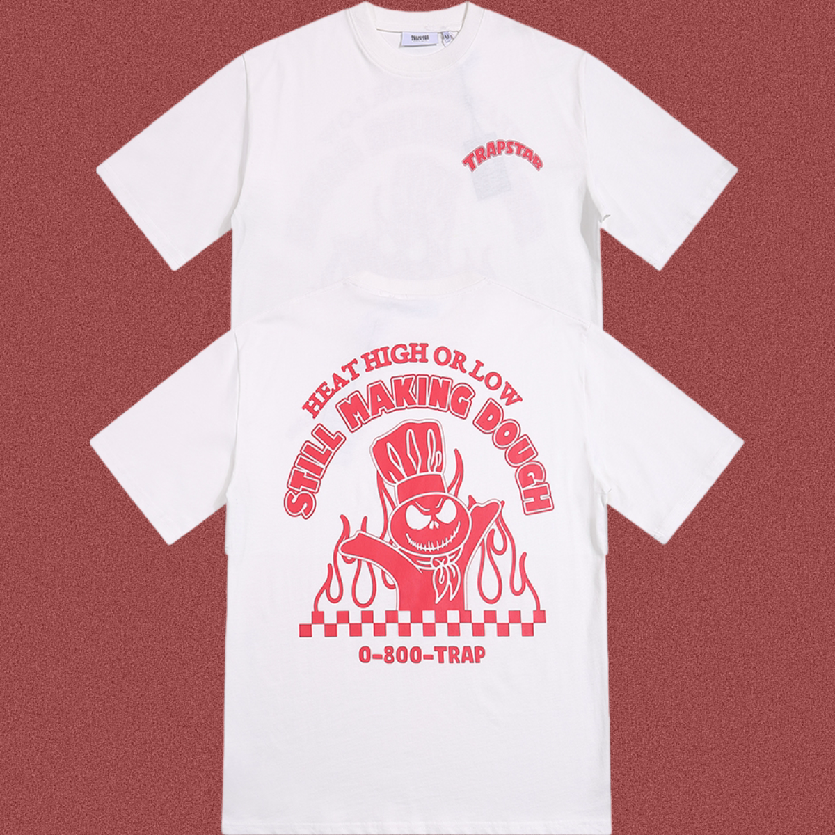 TRAPSTAR White Red Graphic T-Shirt