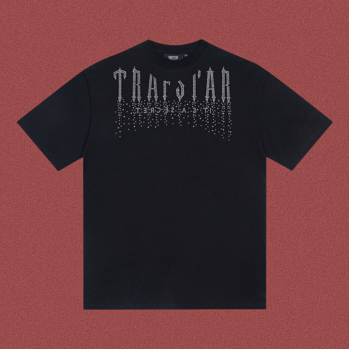 TRAPSTAR Rhinestone Logo T-Shirt Black