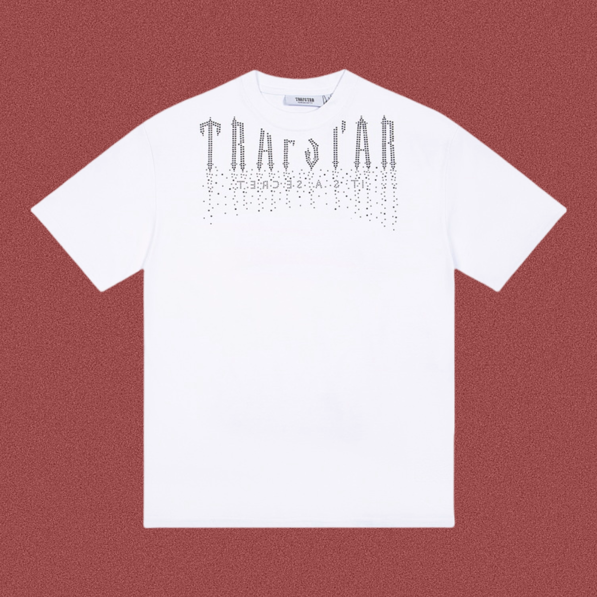 TRAPSTAR Rhinestone Logo T-Shirt White