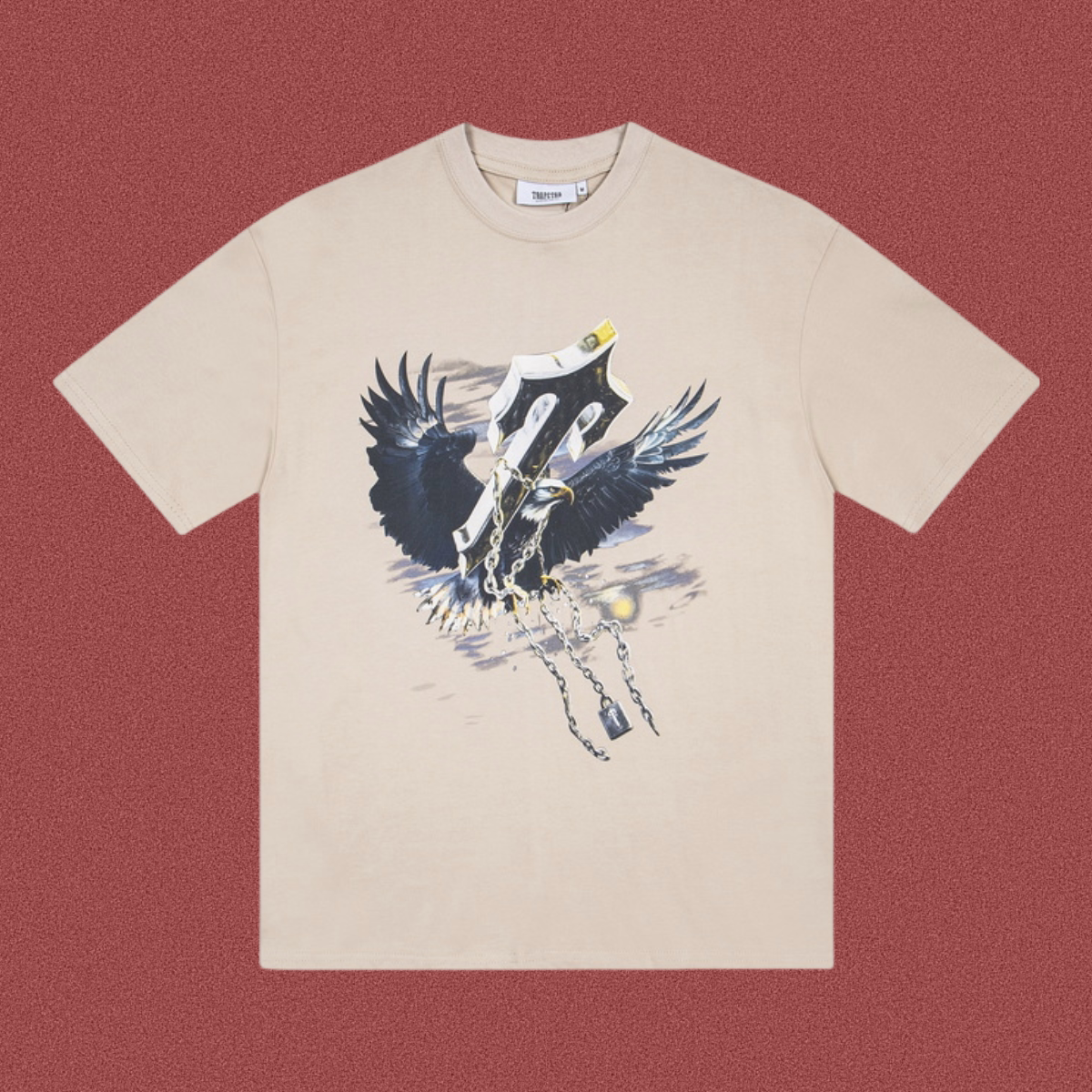 TRAPSTAR Eagle Graphic T-Shirt Beige