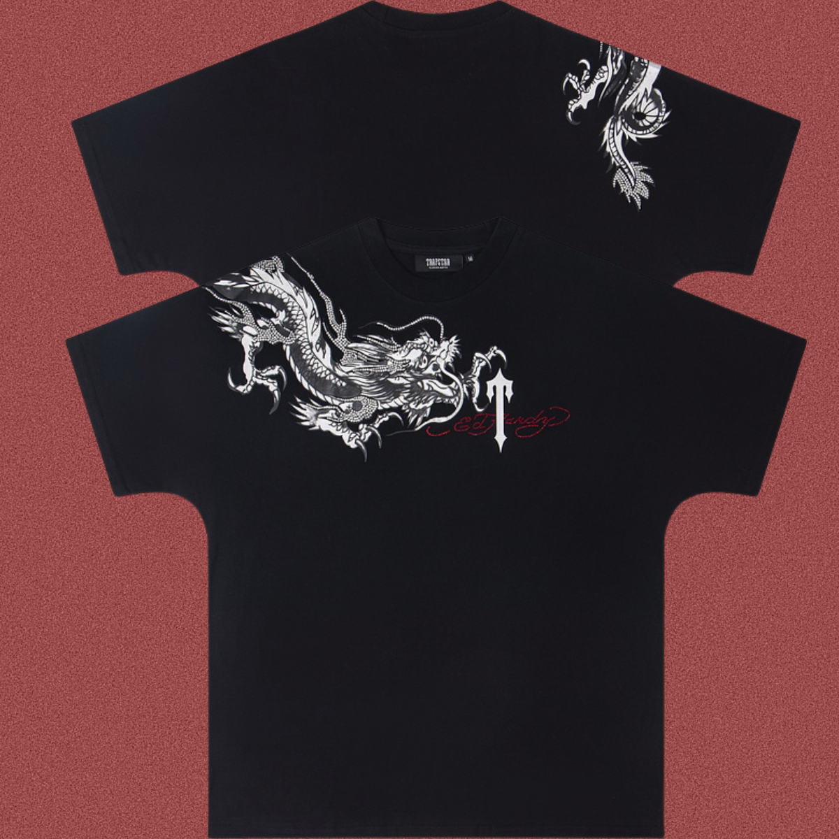 TRAPSTAR Dragon Graphic T-Shirt Black