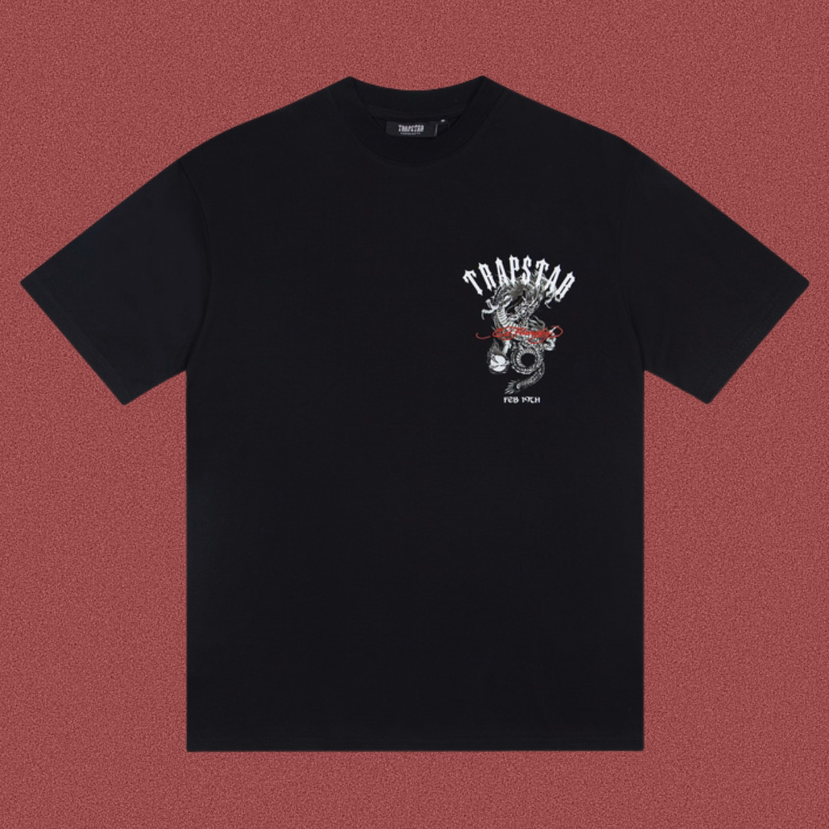 TRAPSTAR Dragon Logo Graphic T-Shirt Black