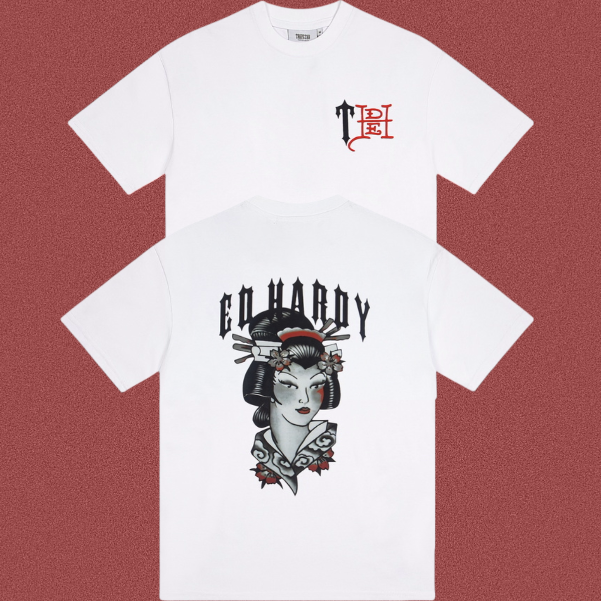 TRAPSTAR Ed Hardy Graphic Print T Shirt