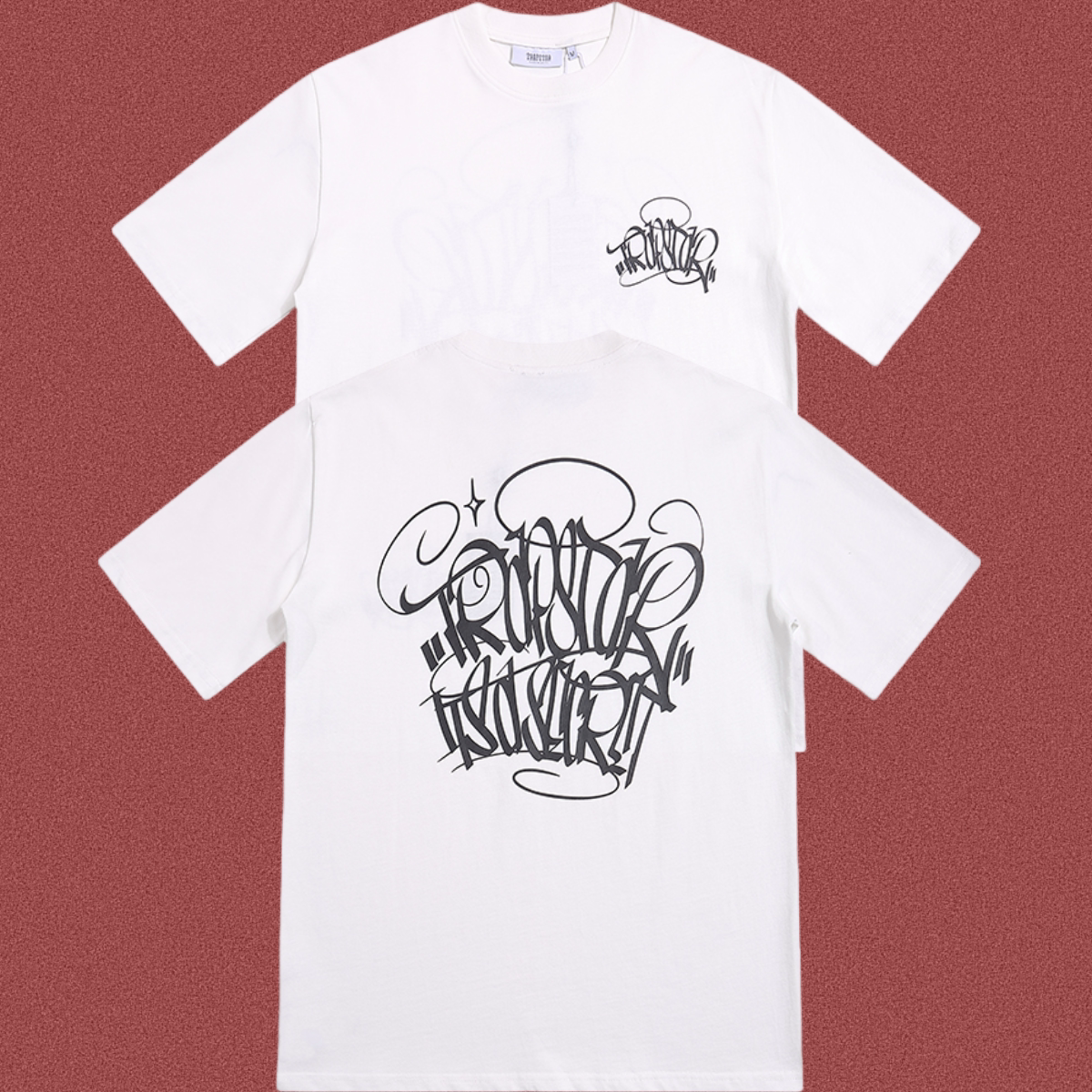 TRAPSTAR White Graffiti Logo T-Shirt